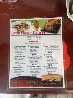 Latin Flavor Cafe Fl