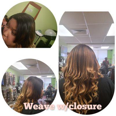 Full weave w/closure by Jazzy Stylist Pam Hawkins (707)439-6274