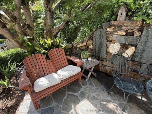 Quiet waterfall and sitting garden