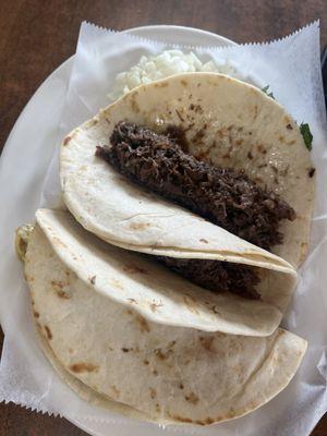 2 barbacoa tacos