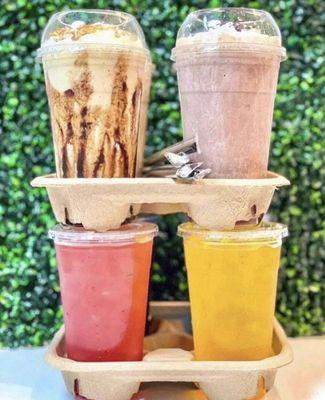 Meal Replacement shakes and Energy Teas