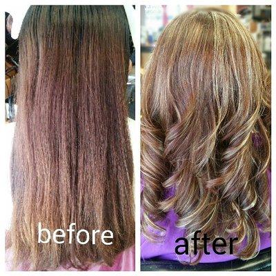 Adding some highlights to dull, lifeless haircolor by Blanca