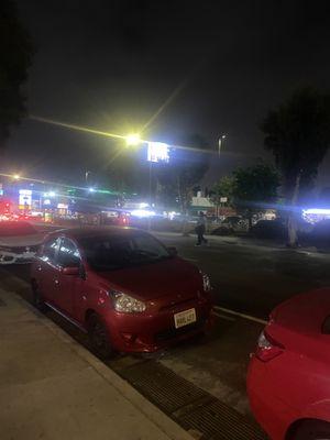 This is the man that almost killed me. He could have had a gun in his Fanny pack for all I know but LAPD in Koreatown wouldn't care.