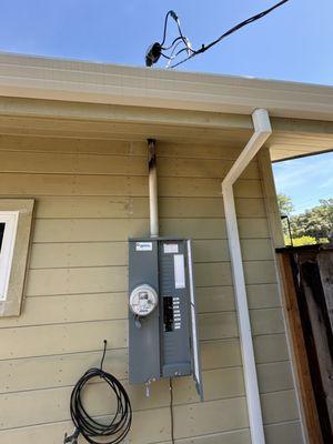 New 200A Meter Main on a Calistoga Home That Fell Victom to the Wildfires