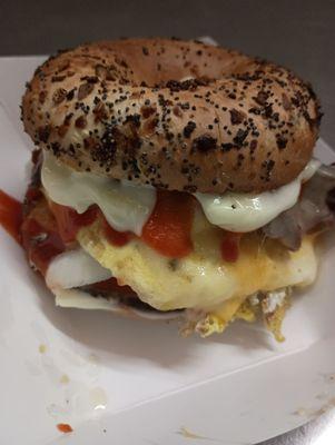 Breakfast bagel