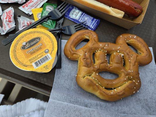 mickey-shaped pretzel