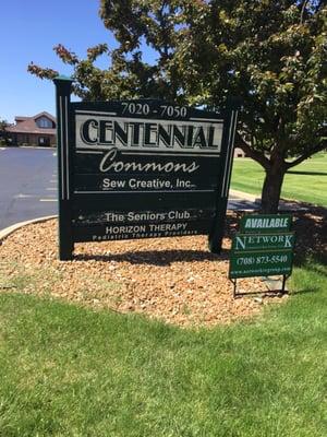 Leasing sign/old storefront signage.