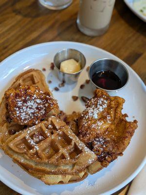 Chicken and waffles