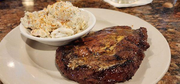 Ribeye with potato salad $15