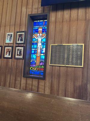 Stained glass window