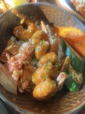 Spicy shrimp bowl