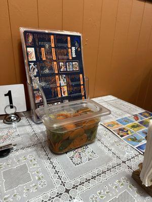 Dining room booth