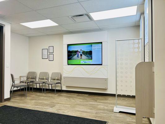 Waiting area (more room to the left and behind me)