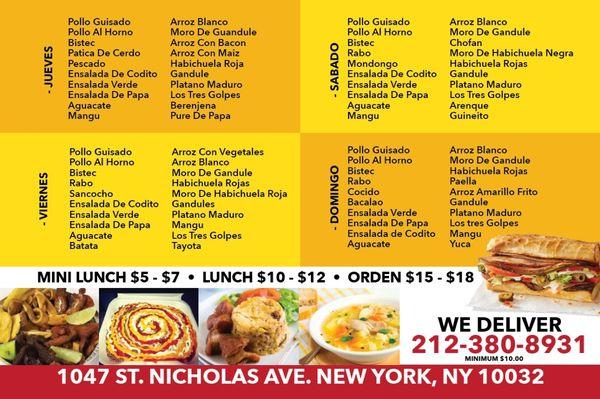 EL RINCON DEL SABOR RESTAURANT CORP.