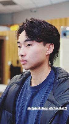 Men's haircut and styled by StylistZhen