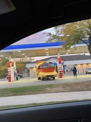 The Oscar Meyer mobile at Kelley's