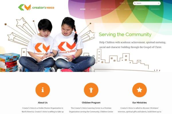 Creators Voice Children Center Webstie