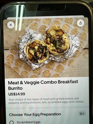 Sunny & Fine's Breakfast Burritos