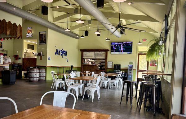 Dining area at Covington Beer Garden