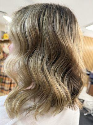 Partial highlight with a fresh cut for the holidays by Liz