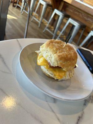 Sausage, Egg, and Cheese Biscuit $5.99