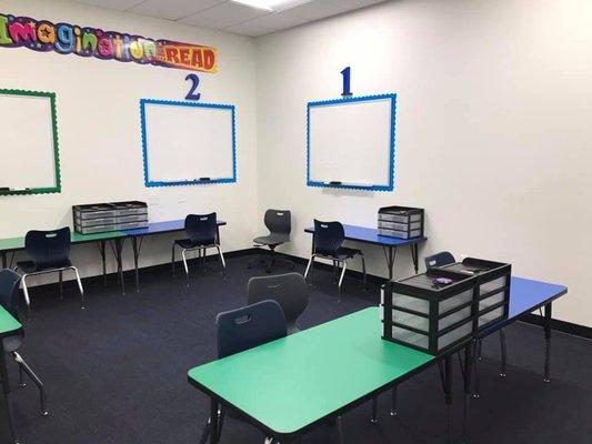 Classroom with social distancing