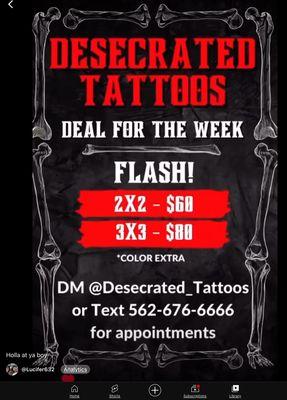 Desecrated tattoos