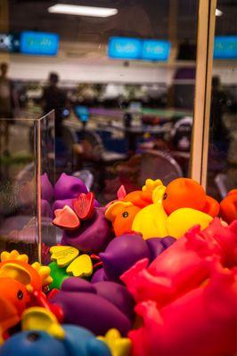 Fun arcade games, right beside the lanes