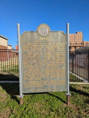 Joplin Historical Marker