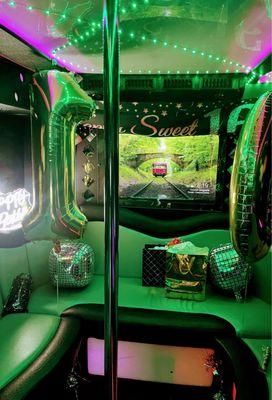 Brown & Brown Luxury Party Bus