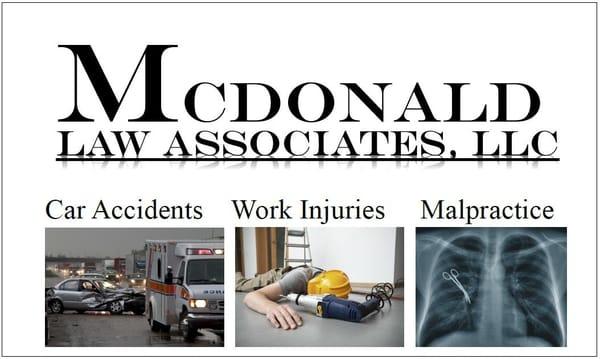 McDonald Law Associates handles cases in many areas of law, including Real Estate, Business Law, Civil Litigation, Criminal L...