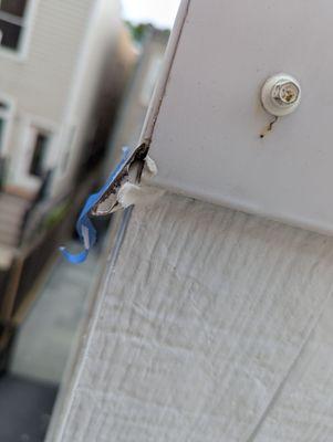 Shoddy work and sharp edges!