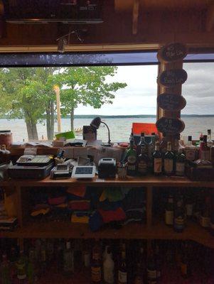 Lake view at the bar!