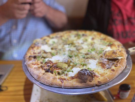 Artichoke pizza. Must have.