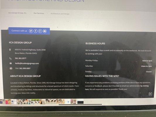 Keith Chamber's business information.