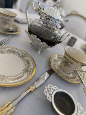 Table decor is on POINT