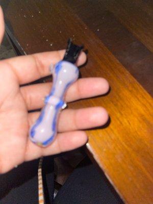 The broken pipe crazy it literally broke at the stem Waste