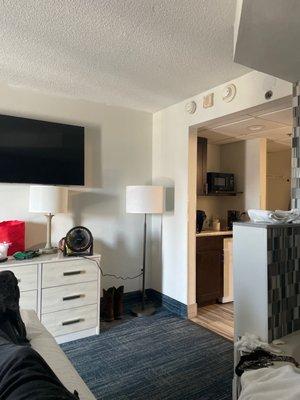 Whole room In a pic This is supposed to be king jacuzzi room