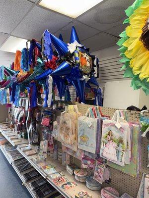 Piñatas and party favors