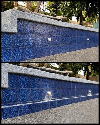 Before and after sprinklers