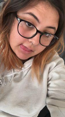 Hair before Brittany cut it