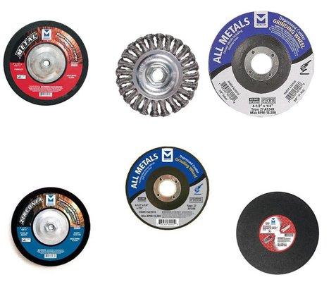 We carry cutting and grinding wheels in various sizes