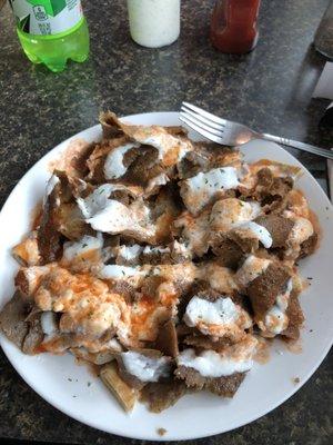 Traditional Iskender Kebab (Beef & Lamb Gyro) $7.99.