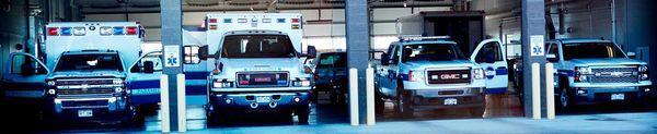 Thompson Valley EMS emergency vehicles