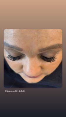 Uv eyelash extensions!