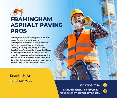 Framingham Asphalt Paving Pros