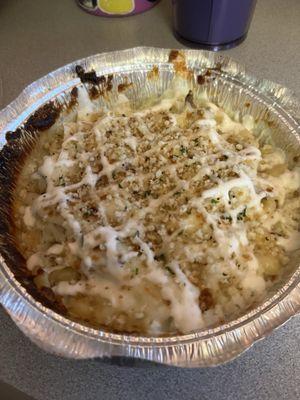 Classic Mac, add chicken & ranch drizzle