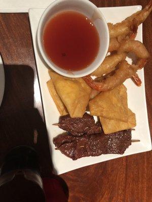 Combination platter from the appetizers. It was all really good!