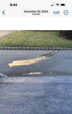 Ice constantly in front of my house when weather changes to freeze has been like this since 2017 when I moved in my new home