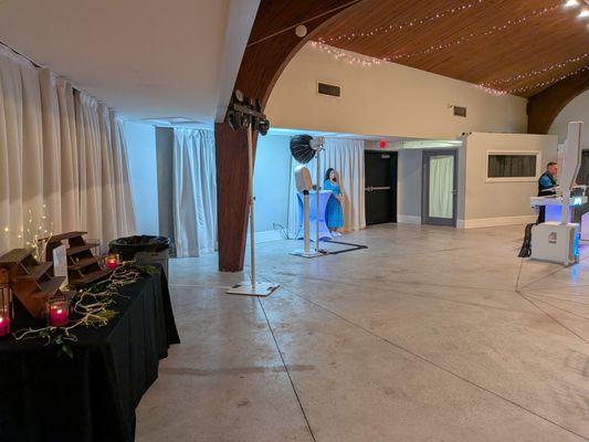 Photo booth and DJ for our company holiday party at The West Venue in Atlanta, Georgia on Saturday, December 13, 2025. Find Luma on IG.